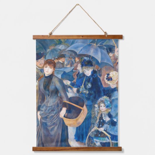 Pierre-Auguste Renoir - De Paraplu's Hangend Wandkleed (Voorkant)