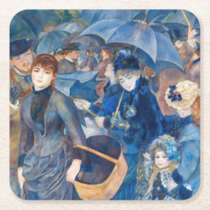 Pierre-Auguste Renoir - De Paraplu's Kartonnen Onderzetters