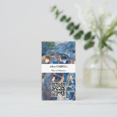 Pierre-Auguste Renoir - De Paraplu's - QR Code Visitekaartje (Staand voorkant)