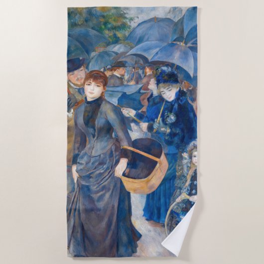 Pierre-Auguste Renoir - De paraplu's Strandlaken (Voorkant)