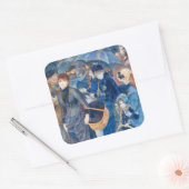 Pierre-Auguste Renoir - De paraplu's Vierkante Sticker (Envelop)