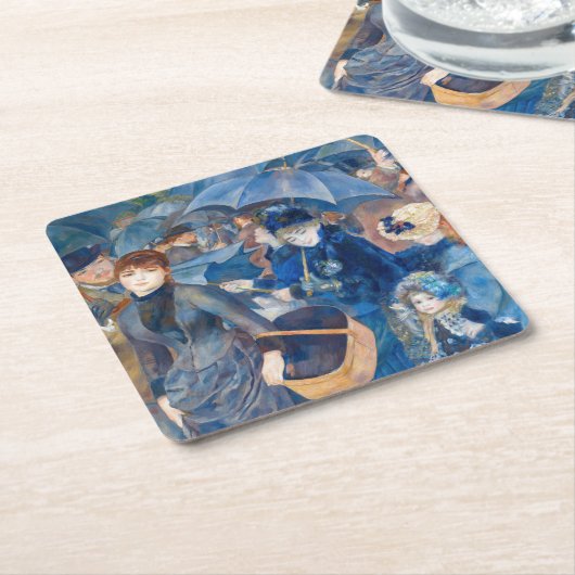 Pierre-Auguste Renoir - De Paraprellas Kartonnen Onderzetters (Schuin)