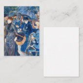 Pierre-Auguste Renoir - De Paraprellas Notitiekaartje (Voorkant / Achterkant)