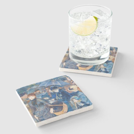 Pierre-Auguste Renoir - De Paraprellas Stenen Onderzetter (Zijkant)