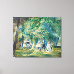 Pierre-Auguste Renoir - De partij in Saint-Cloud Canvas Afdruk