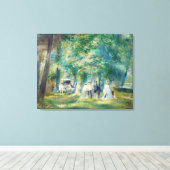 Pierre-Auguste Renoir - De partij in Saint-Cloud Canvas Afdruk (Insitu (Houten vloer))