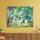 Pierre-Auguste Renoir - De partij in Saint-Cloud Canvas Afdruk (Insitu (Woonkamer))
