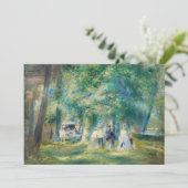 Pierre-Auguste Renoir - De partij in Saint-Cloud Kaart (Staand voorkant)