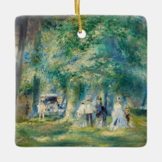 Pierre-Auguste Renoir - De partij in Saint-Cloud Keramisch Ornament (Voorkant)