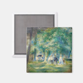 Pierre-Auguste Renoir - De partij in Saint-Cloud Magneet (Voorkant / Achterkant)