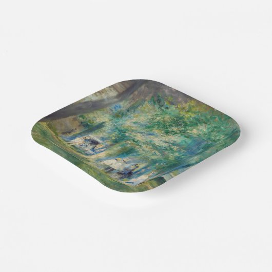 Pierre-Auguste Renoir - De partij in Saint-Cloud Papieren Bordje (Gebogen)