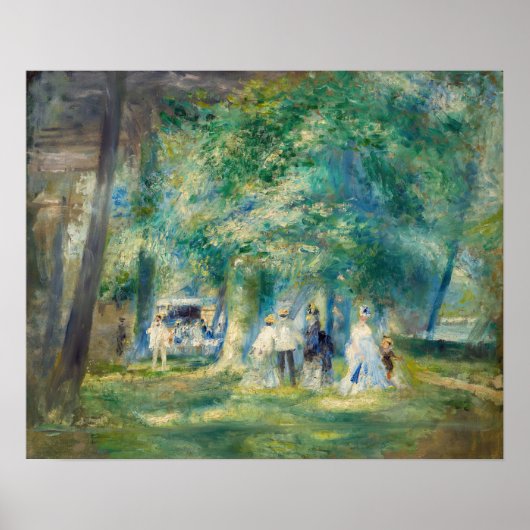 Pierre-Auguste Renoir - De partij in Saint-Cloud Poster (Voorkant)