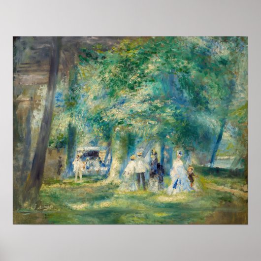 Pierre-Auguste Renoir - De partij in Saint-Cloud Poster (Voorkant)