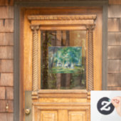 Pierre-Auguste Renoir - De partij in Saint-Cloud Raamsticker (Huis Deur)