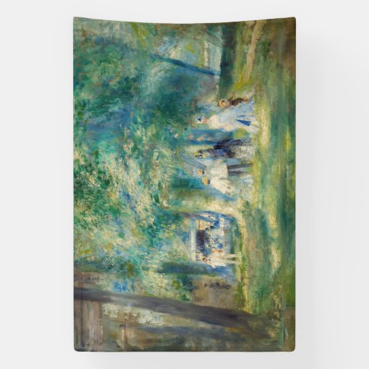 Pierre-Auguste Renoir - De partij in Saint-Cloud Spandoek (Verticaal)