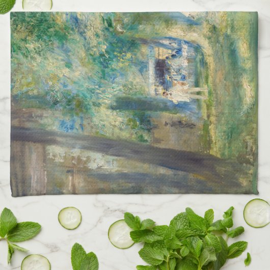 Pierre-Auguste Renoir - De partij in Saint-Cloud Theedoek (Gevouwen)