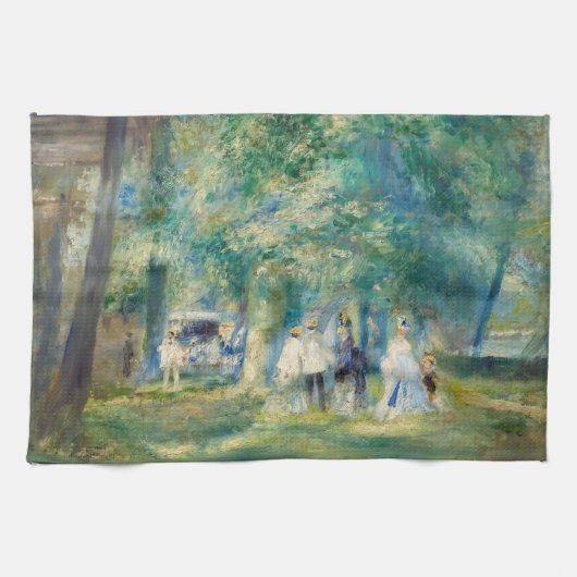 Pierre-Auguste Renoir - De partij in Saint-Cloud Theedoek (Horizontaal)