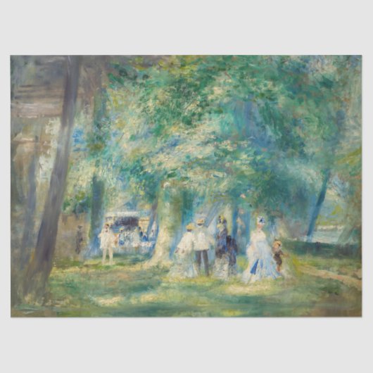Pierre-Auguste Renoir - De partij in Saint-Cloud Tissuepapier (Voorkant)