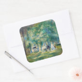 Pierre-Auguste Renoir - De partij in Saint-Cloud Vierkante Sticker (Envelop)