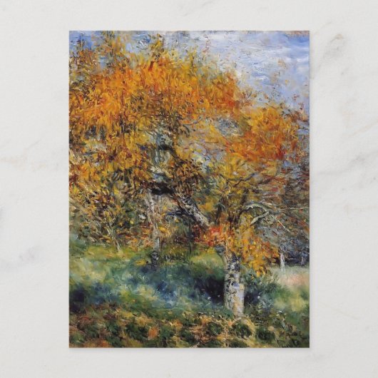 Pierre-Auguste Renoir- de perenboom Briefkaart (Voorkant)