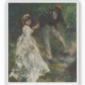 Pierre-Auguste Renoir - De Promenade Sticker (Voorkant)