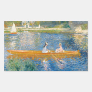 Pierre-Auguste Renoir - De Roeiboot Rechthoekige Sticker