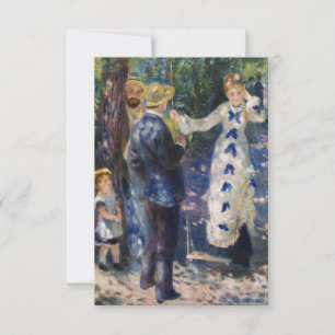 Pierre-Auguste Renoir - De Schommel Bedankkaart