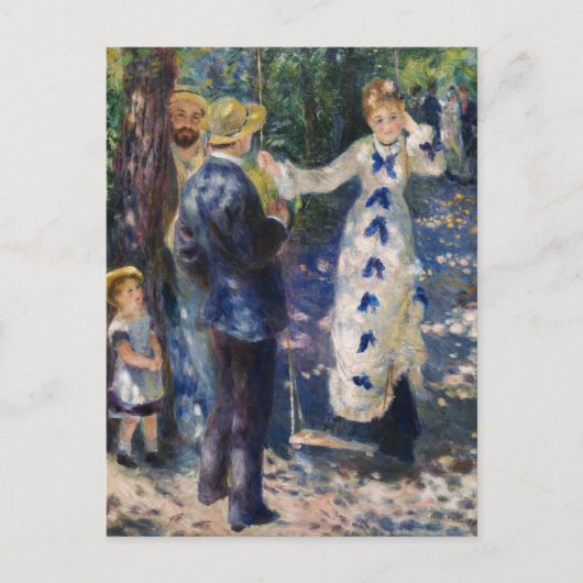 Pierre-Auguste Renoir - De Schommel Briefkaart (Voorkant)
