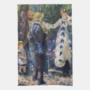 Pierre-Auguste Renoir - De Schommel Theedoek
