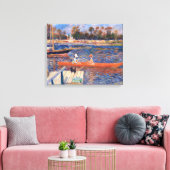 Pierre-Auguste Renoir - De Seine bij Argenteuil Canvas Afdruk (Insitu (Woonkamer))