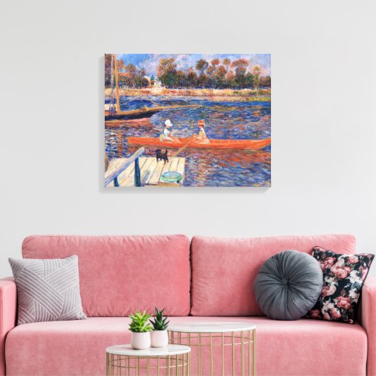 Pierre-Auguste Renoir - De Seine bij Argenteuil Canvas Afdruk (Insitu (Woonkamer))