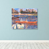 Pierre-Auguste Renoir - De Seine bij Argenteuil Canvas Afdruk (Insitu (Houten vloer))