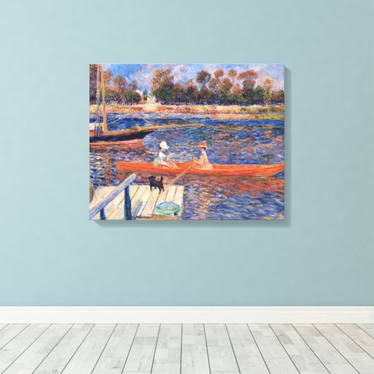 Pierre-Auguste Renoir - De Seine bij Argenteuil Canvas Afdruk (Insitu (Houten vloer))
