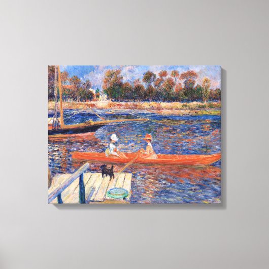 Pierre-Auguste Renoir - De Seine bij Argenteuil Canvas Afdruk (Voorkant)