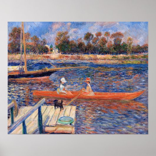 Pierre-Auguste Renoir - De Seine bij Argenteuil Poster (Voorkant)