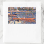 Pierre-Auguste Renoir - De Seine bij Argenteuil Rechthoekige Sticker (Tas)