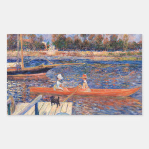 Pierre-Auguste Renoir - De Seine bij Argenteuil Rechthoekige Sticker