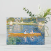 Pierre-Auguste Renoir - De Skiff Bedankkaart (Staand voorkant)