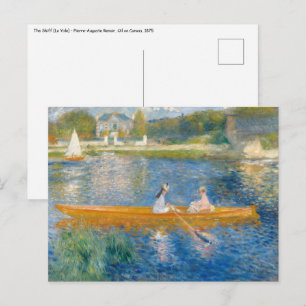 Pierre-Auguste Renoir - De Skiff Briefkaart