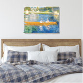 Pierre-Auguste Renoir - De skiff Canvas Afdruk (Insitu (Slaapkamer))