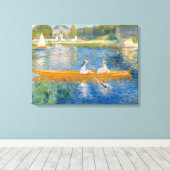 Pierre-Auguste Renoir - De skiff Canvas Afdruk (Insitu (Houten vloer))