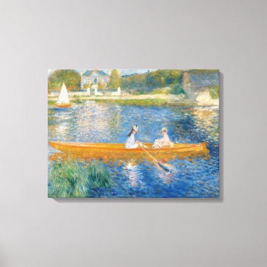 Pierre-Auguste Renoir - De skiff Canvas Afdruk (Voorkant)
