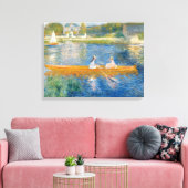 Pierre-Auguste Renoir - De skiff Canvas Afdruk (Insitu (Woonkamer))