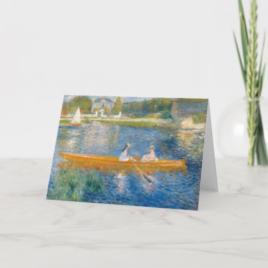 Pierre-Auguste Renoir - De Skiff Kaart (Voorkant)