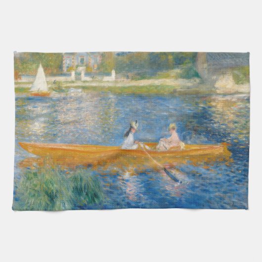 Pierre-Auguste Renoir - De Skiff Theedoek (Horizontaal)