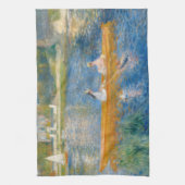 Pierre-Auguste Renoir - De Skiff Theedoek (Verticaal)