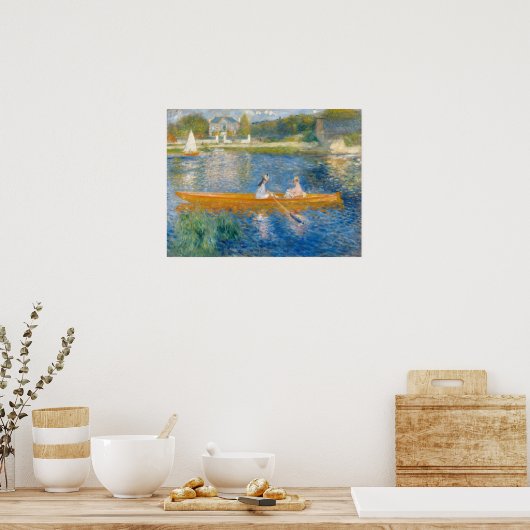 Pierre-Auguste Renoir - De sloep Poster (Keuken)