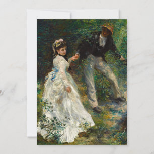 Pierre-Auguste Renoir - De Wandeling Bedankkaart