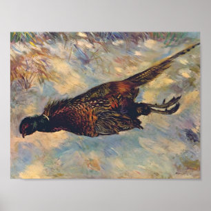 Pierre-Auguste Renoir-Dead Pheasant in de sneeuw Poster