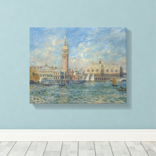 Pierre Auguste Renoir Doges Palace Venice Canvas Afdruk (Insitu (Houten vloer))